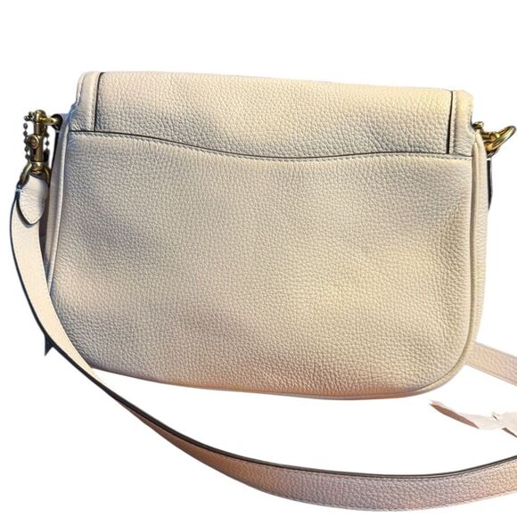 Coach Small Pebbled Leather Shoulder Bag with Gold Hardware - Picture 6 of 16